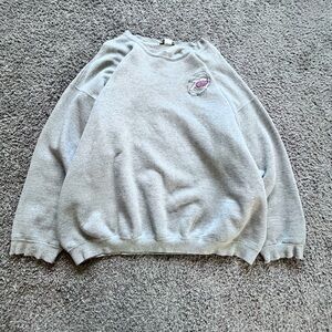 Vintage 90s Detroit Red Wings 75th Anniversary Sweatshirt XXL Made in USA